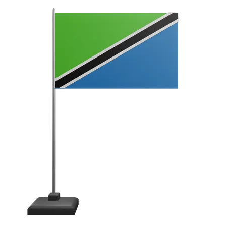 Bandera de tanzania  3D Icon