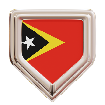 Bandera de timor oriental  3D Icon