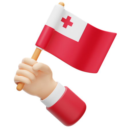 Bandera de tonga  3D Icon