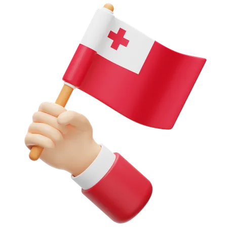 Bandera de tonga  3D Icon