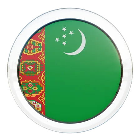 Bandera de turkmenistán  3D Flag