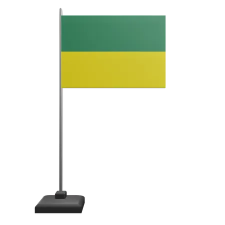 Bandera de ucrania  3D Icon