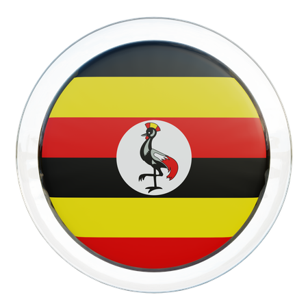 Bandera de uganda  3D Flag