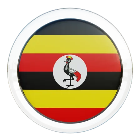 Bandera de uganda  3D Flag