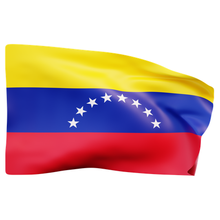 Bandera de venezuela  3D Icon