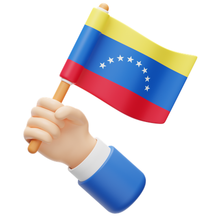 Bandera de venezuela  3D Icon