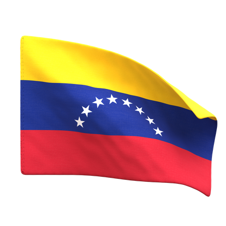 Bandera de venezuela  3D Icon