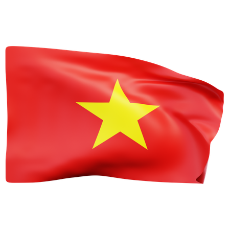 Bandera de vietnam  3D Icon