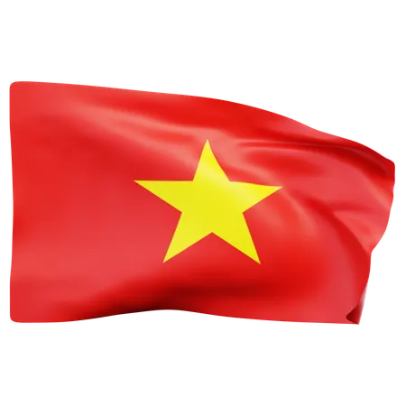 Bandera de vietnam  3D Icon