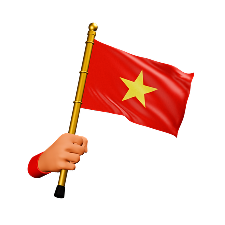 Bandera de vietnam  3D Icon