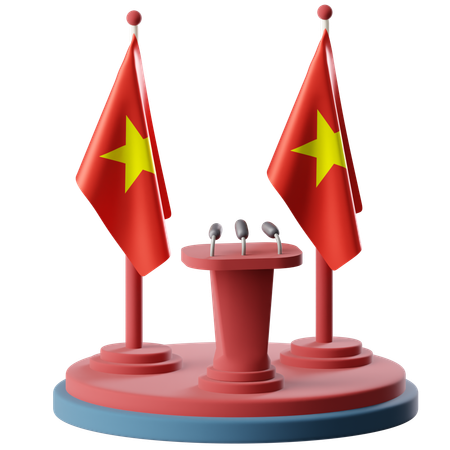 Bandera de vietnam  3D Icon