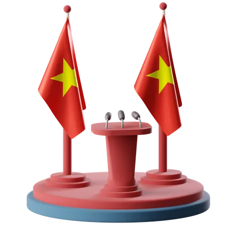 Bandera de vietnam  3D Icon