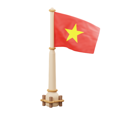 Bandera de vietnam  3D Icon