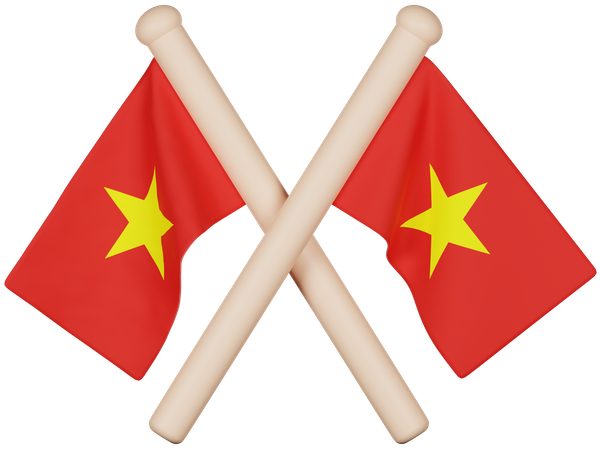 Bandera de vietnam  3D Icon