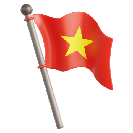 Bandera de vietnam  3D Icon