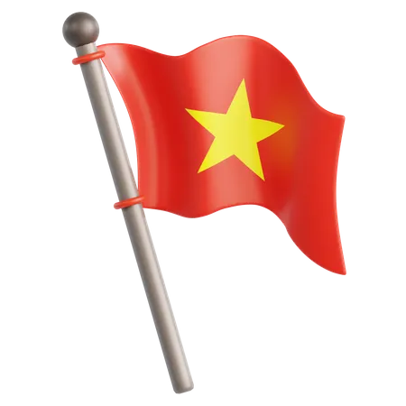 Bandera de vietnam  3D Icon