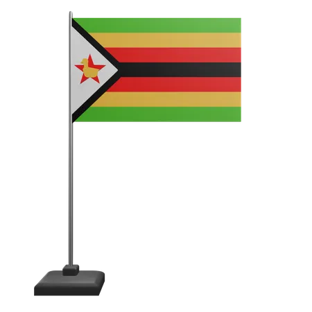 Bandera de zimbabwe  3D Icon