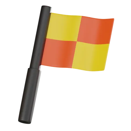 Bandera de arbitro  3D Icon