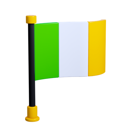 Bandera del día de patricio  3D Icon