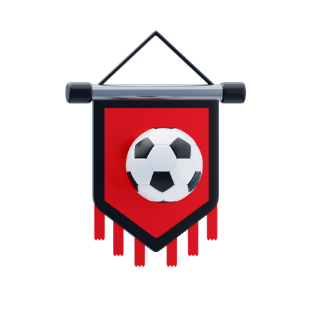 Bandera del equipo de fútbol  3D Icon