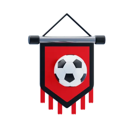 Bandera del equipo de fútbol  3D Icon