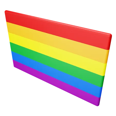 Bandera de diversidad  3D Illustration