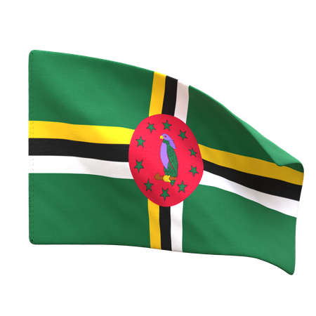 Bandera dominicana  3D Icon