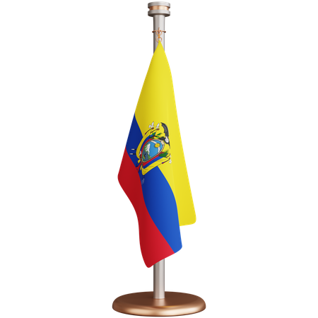 Bandera de ecuador  3D Icon