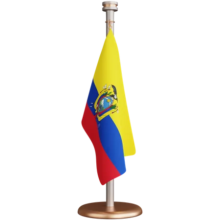 Bandera de ecuador  3D Icon