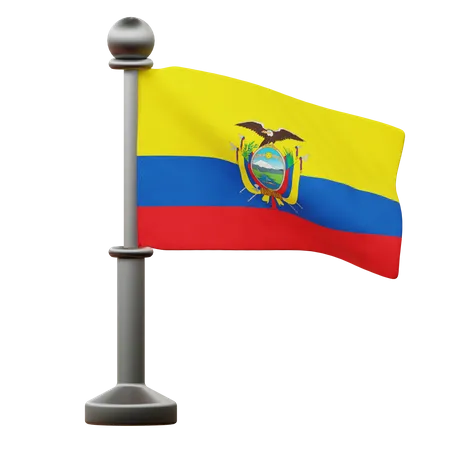 Bandera de ecuador  3D Icon