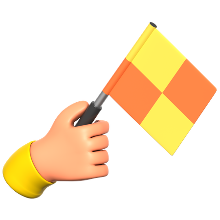 Bandera de fuera de juego  3D Icon