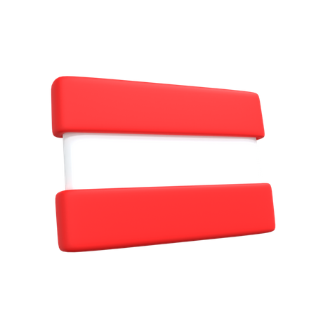 Bandera pintada  3D Illustration
