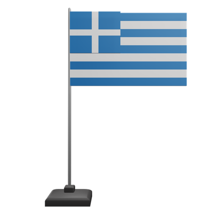 Bandera de grecia  3D Icon