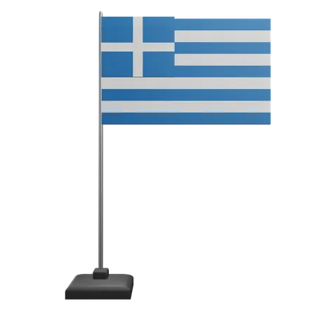 Bandera de grecia  3D Icon