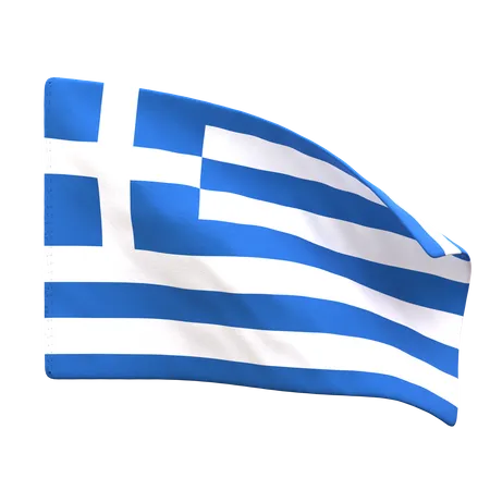 Bandera de grecia  3D Icon