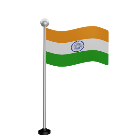 Bandera india  3D Flag