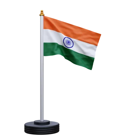 Bandera india  3D Illustration