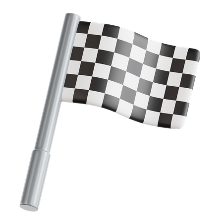 Bandera de inicio  3D Icon