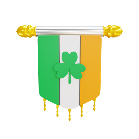 Bandera irlandesa  3D Icon