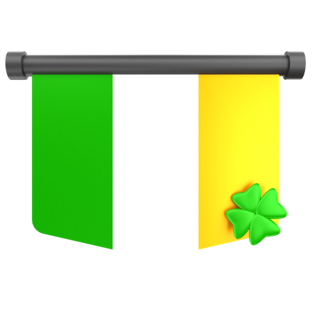 Bandera irlandesa  3D Icon