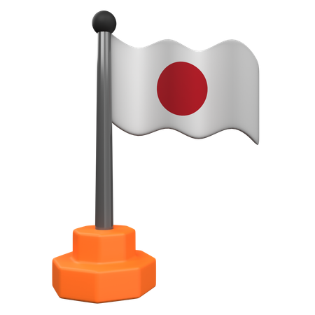 Bandera japonesa  3D Icon