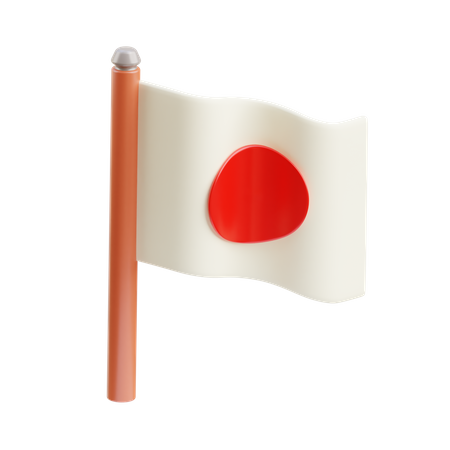 Bandera japonesa  3D Icon