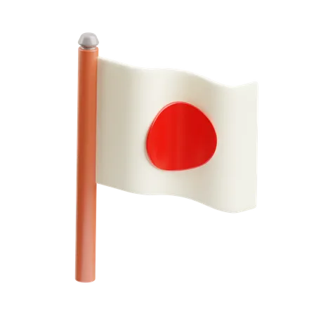 Bandera japonesa  3D Icon