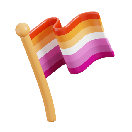 Bandera lesbiana  3D Icon