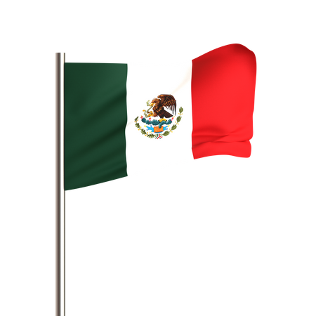 Bandera mexicana  3D Icon