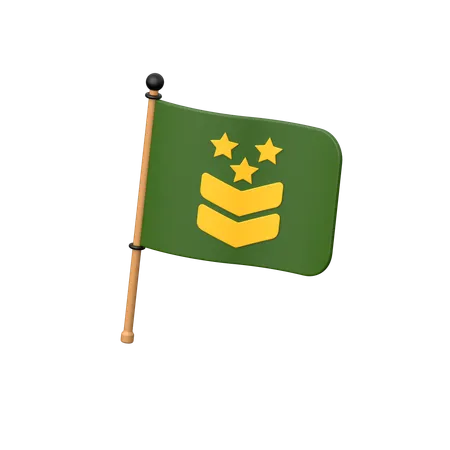 Bandera militar  3D Icon