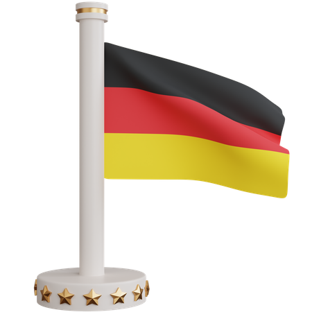 Bandera nacional de alemania  3D Icon