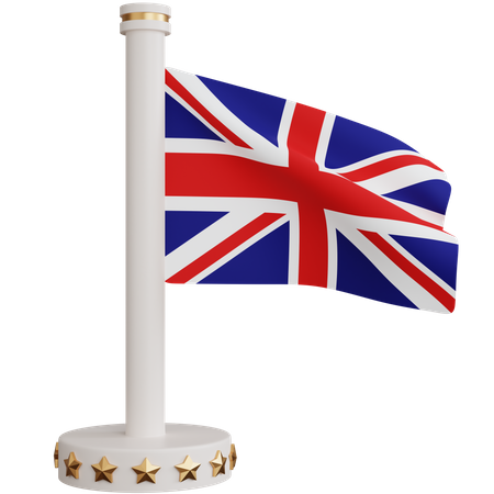Bandera nacional del reino unido  3D Icon