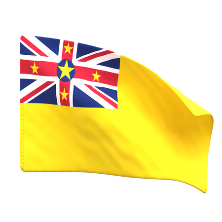 Bandera de niue  3D Icon