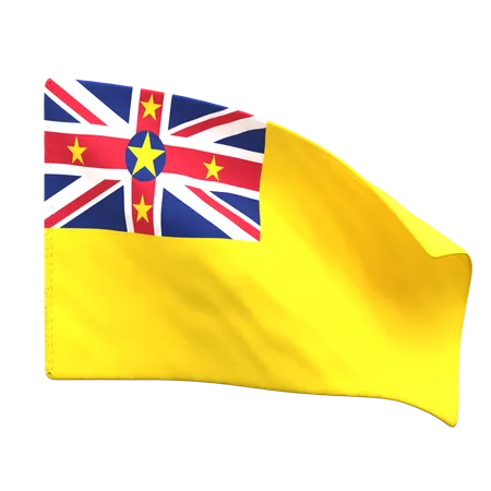 Bandera de niue  3D Icon